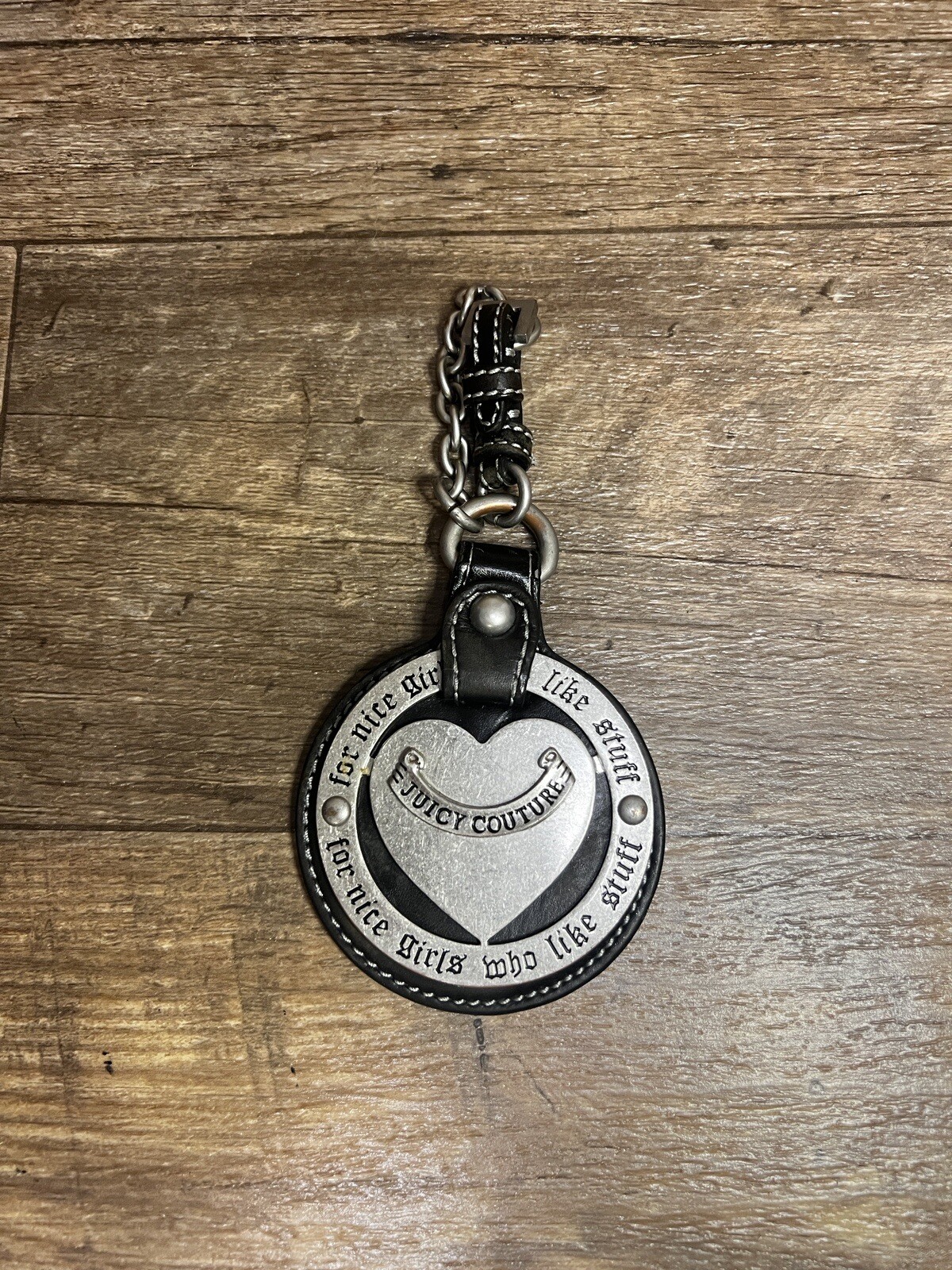 Juicy couture heart hang tag charm Gem