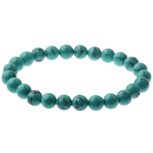 8mm Natural Round Gemstone Bead Handmade Beads Men Women Bracelets Jewelry - Picture 433 of 532