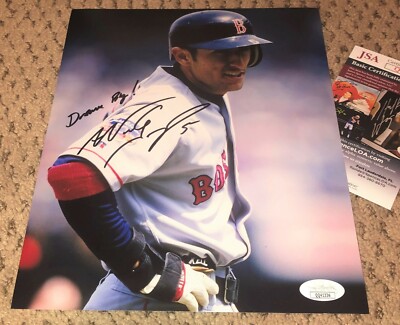 NOMAR GARCIAPARRA SIGNED 8X10 PHOTO AUTOGRAPH RED SOX BASEBALL JSA 