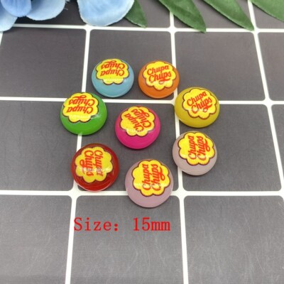 Chupa Chups Süßigkeiten Harz Süßigkeiten Charms Cabochons Flatback Fake Food