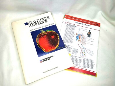 Union Pacific Railroad 1991 Healthwise Handbook with inserts Excellent Shape