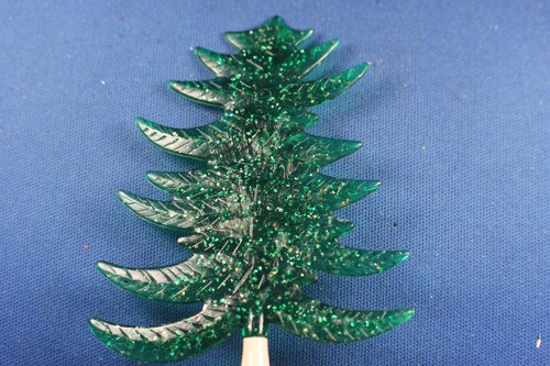 O/S - Plasticville - #CT-6 Translucent Green Evergreen Tree - HTF - Excellent - Picture 7 of 7