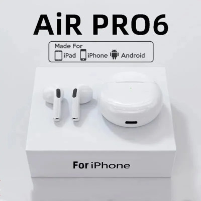 NEW Original Air Pro 6 TWS Wireless Headphones - Bluetooth Headphones with Mic