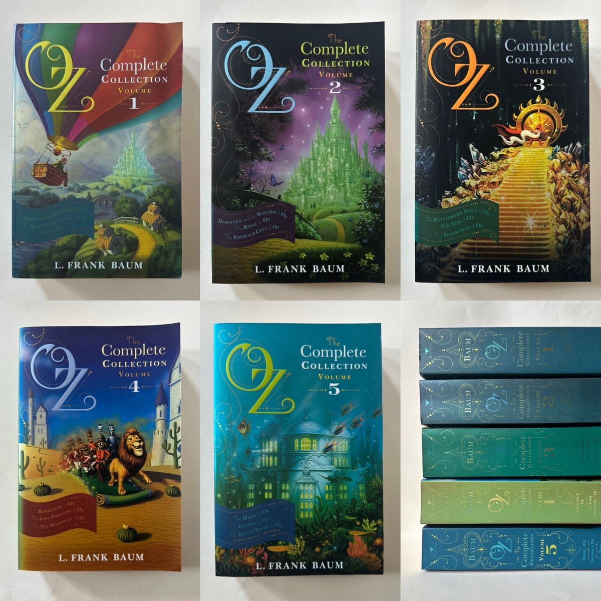 L. Frank Baum OZ, THE COMPLETE COLLECTION 5 Volume Set
