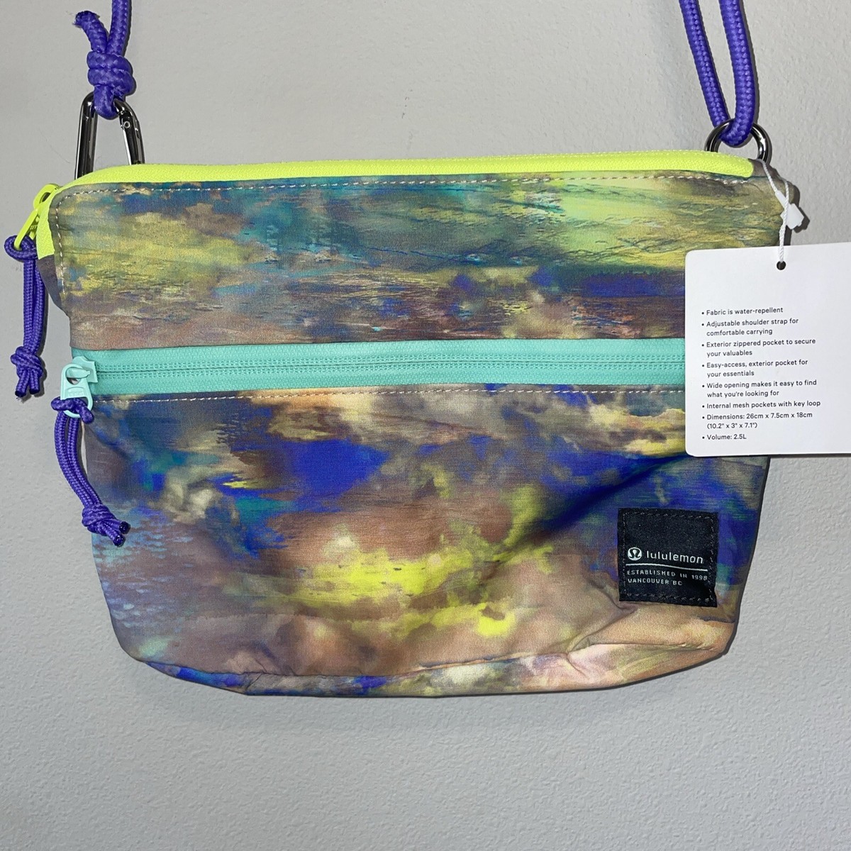 patch logo crossbody bag lululemon NWT Lululemon Patch Logo Crossbody Bag 2.5L Altered Nature Multi ALNM NWT