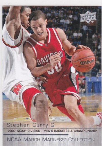 STEPHEN CURRY Davidson NCAA College Basketball Card Golden State Warriors STEPH