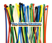 100 Pack Assorted Colors 8 inch Wire Cable Ties Nylon Zip Tie Down Wraps Straps
