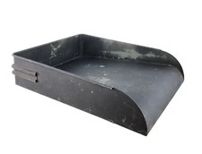 Globe Wernicke Steel Desk Paper Tray Industrial Office Inbox Mail Organizer Blac