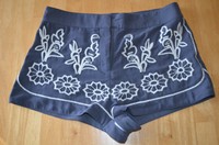 Modcloth Tending The Topiaries Shorts Sz. S Embroidered Modcloth Tending The Topiaries Shorts Sz. S Embroidered