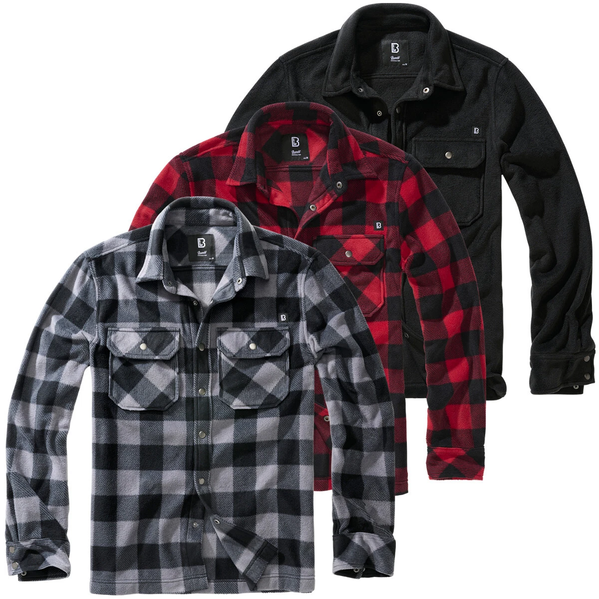 Brandit Jeff Fleece Shirt Long Sleeve Leisure Shirt Check Pattern Outdoor Men
Opens in a new window