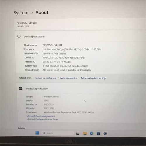 Dell Latitude 5520 15.6'' Laptop i7-1185G7 12GB RAM 512GB SSD Win 11 Pro H3128 - 第 6/20 張圖片
