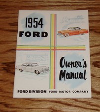 1954 Ford Car Owners Operators Manual 54 Mainline Crestline Customline