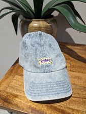 Rugrats Vintage Denim Hat Nickelodeon Acid Wash Jean Adjustable Strap Cap OSFA