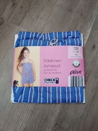 Cooler leichter Jumpsuit Overall Einteiler Gr. 128 V. Alive Neu Top