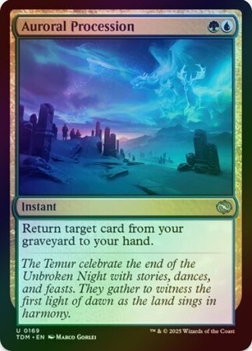 1 x Auroral Procession - Foil - Tarkir: Dragonstorm - LP - MTG