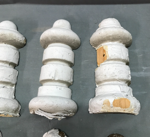 Antique Shabby Lot 22 Small Pieces Decorative VTG Chic Porch Gingerbread 838-25B - Picture 4 of 17
