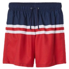 Mens Block Coloured Swim Shorts Swimwear Trunks