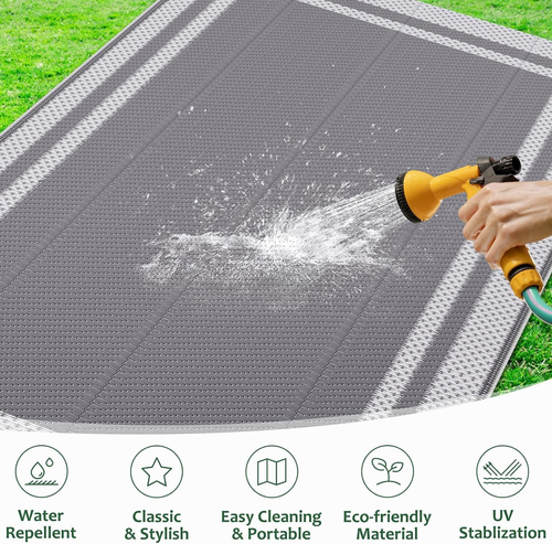 " NEW Extra Large Outdoor Rug (150X245Cm) - Reversible and Waterproof" - Picture 6 of 12