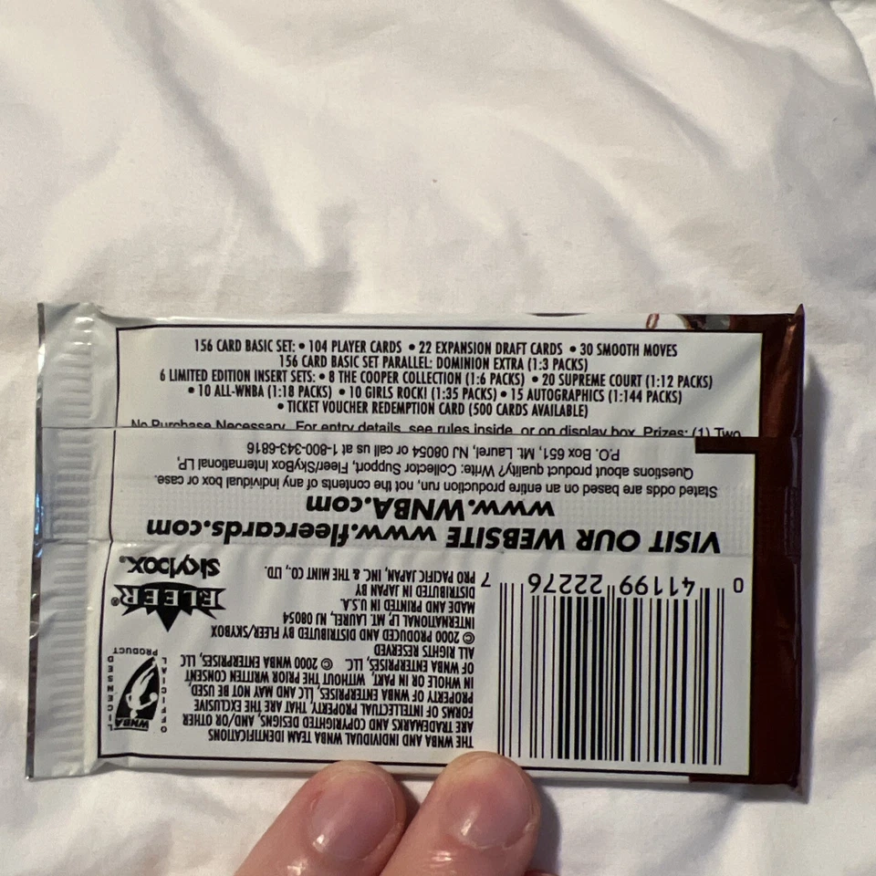 *SEALED* 2000 WNBA Dominion Trading Cards Wax Pack basketball - Image 4 of 4