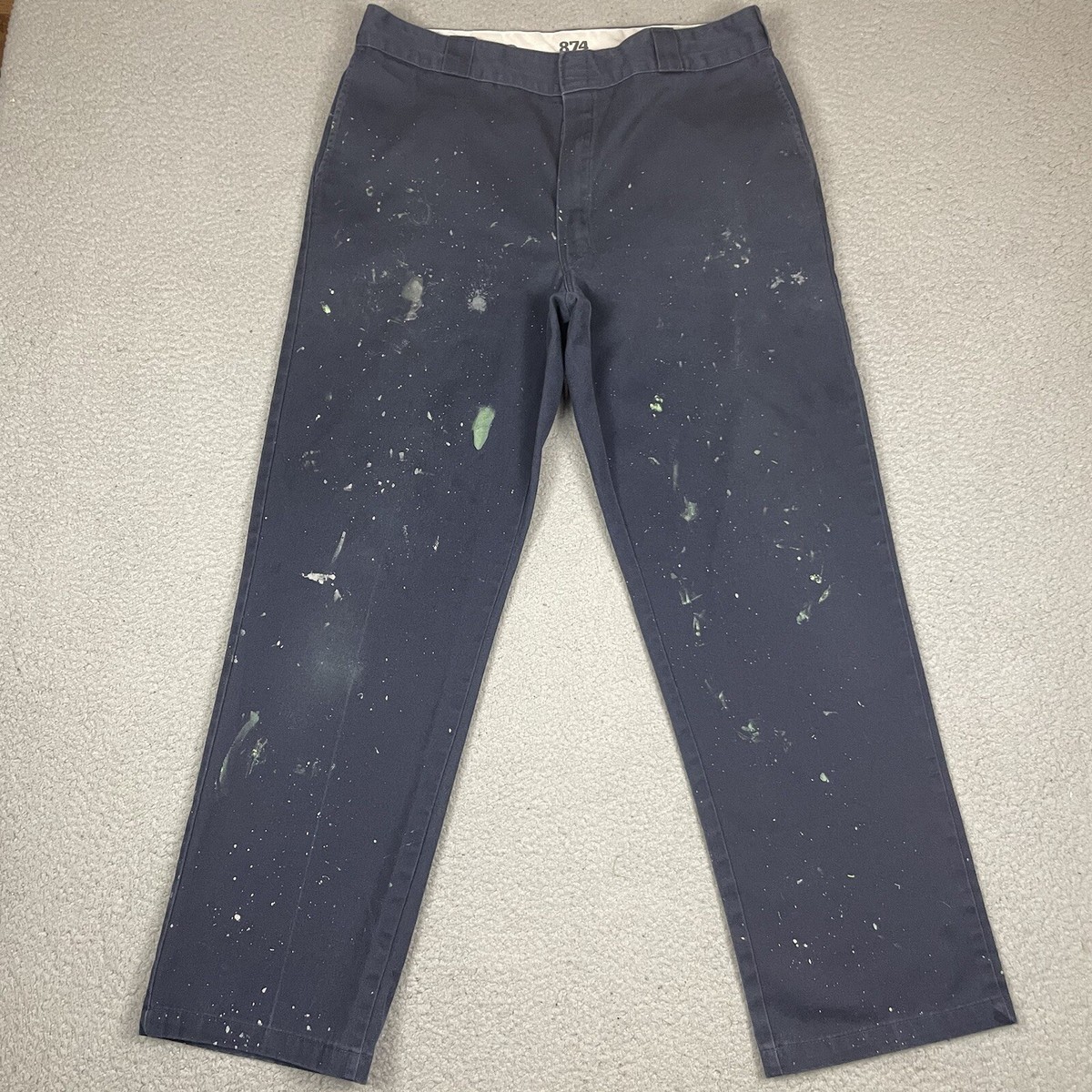 Dickies Pants Mens 38x32 Blue 874 Original Fit Work