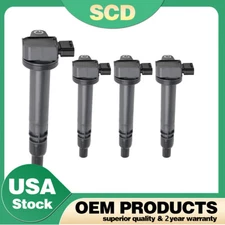 Set of 4 Ignition Coil For Toyota Tacoma 1999-2004 2.4L 2.7L L4 UF323 9091902237