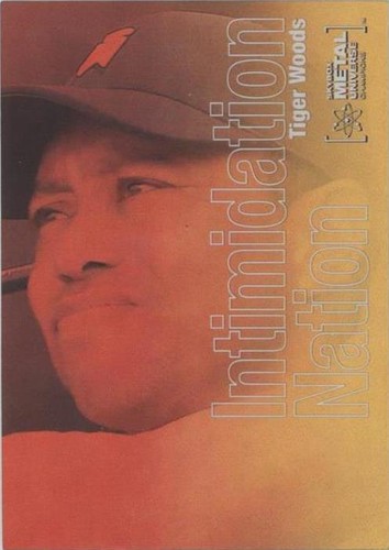 2021 Skybox Metal Universe Champions Tiger Woods Star Rubies /50