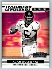 2021 Panini Contenders Draft Picks Aaron Rodgers Legendary Insert Football Card