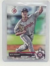 Nick Raquet 2017 Bowman Draft Baseball - #BD-182 - Washington Nationals