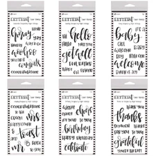 Ranger LETTER IT Clear Stamp Set 4"x6"- Multiple Greetings Stamps You Choose New