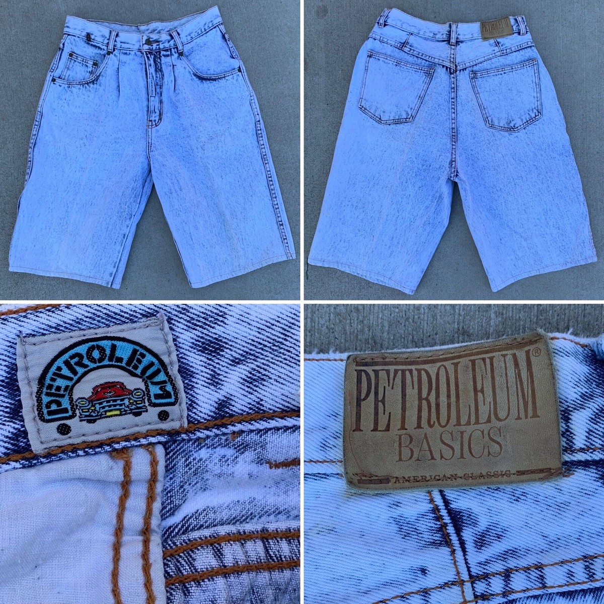 【KOOLOSET】Vintage Dirty Oil Bermuda Denim Wholesale 80's/90's Women's Denim Shorts — THRIFT VINTAGE