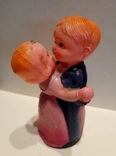 NICE VINTAGE CELLULOID WIND UP DANCING COUPLE made in Occupied JAPAN