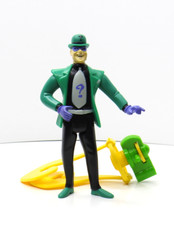 Kenner BATMAN 1993 animated series RIDDLER w/ incomplete Roto Chopper Figure.