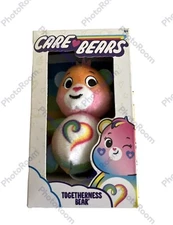 *New Care Bears Togetherness Bear Micro 3in Plush With Rainbow Heart On Belly