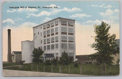 Mining-Factory~Lexington NE~Lexington Mill & Elevator Co~Smokestack~Vintage PC