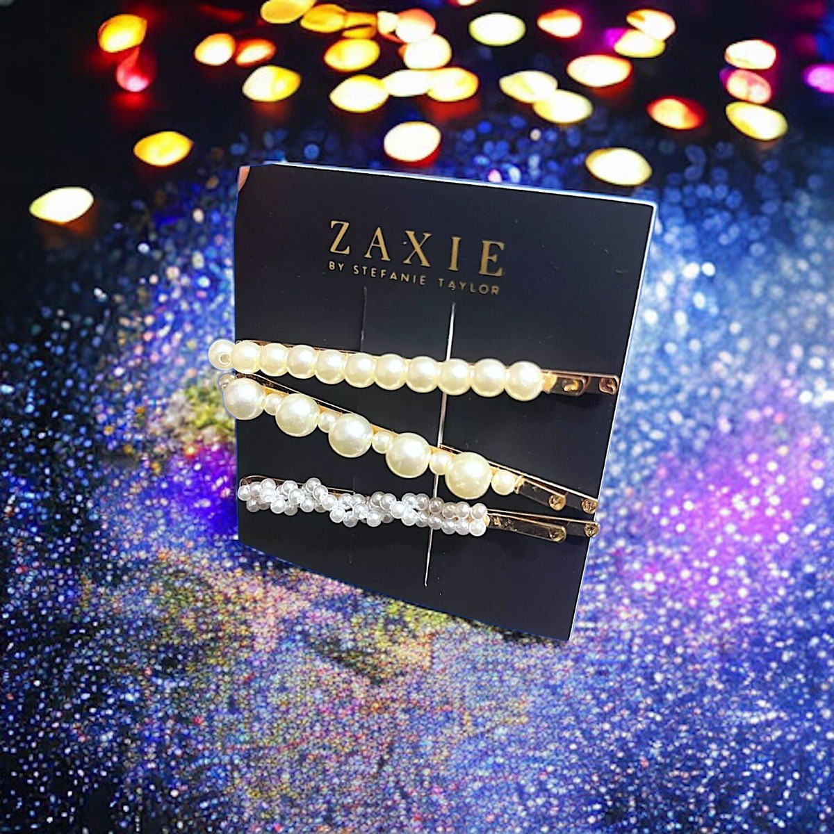 ZAXIE Circle & Square Hair Clips Set of 2 with Clear Stones bundle ZAXIE Circle & Square Hair Clips Set of 2 | Mercari main image 4