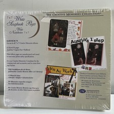 New/Sealed Package 2002 CREATIVE MEMORIES 7 X 7 White Scrapbook Pages 12 Sheets