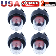 4X Bubble Primer Bulb Pump For Homelite Husqvarna Poulan Chainsaw Trimmer Blower