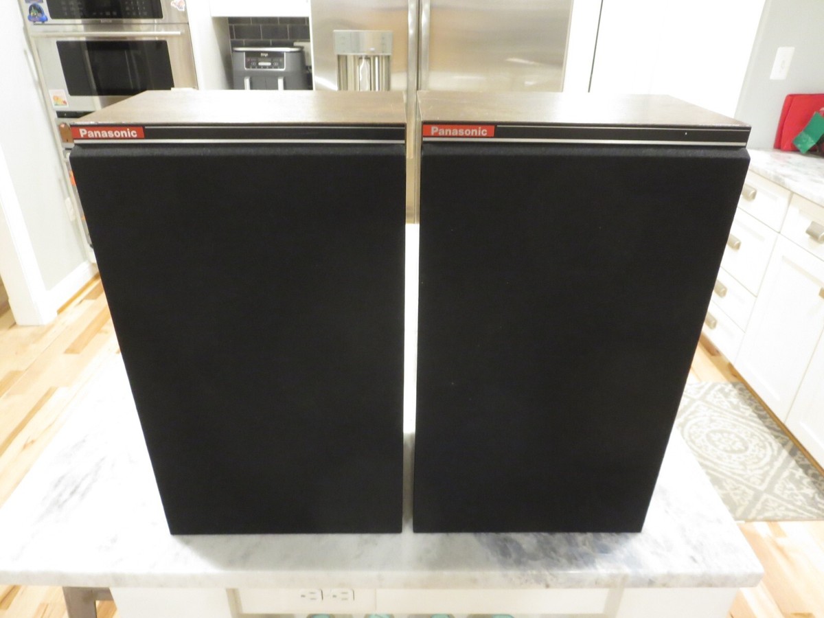 Vintage 1980s Panasonic SB-556 Speakers Pair Tested Working See