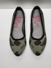 Jellypop Champs Knitted Memory Foam Green Camo Grey Sz 7.5M Ballet Flats NEW — photo 7