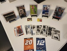 Nascar Autographed Card Mixed Lot Michael Mcdowell Brad Leighton Upper Deck