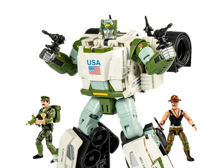 HASBRO 2024 GI JOE x TRANSFORMERS MASH UP KUP TRIPLE T TANK EUROPEAN SEALED - Image 3 of 4
