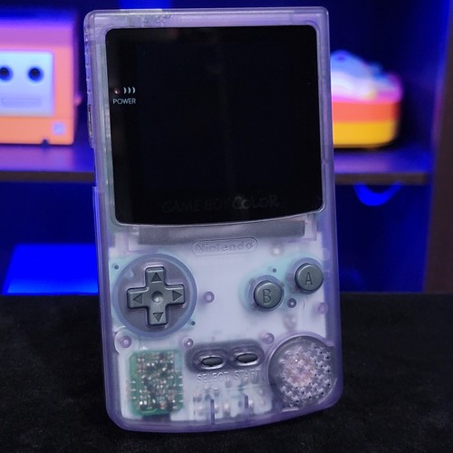 Atomic Purple Gameboy Color Console OLED Touch Screen GBC Game Boy - Afbeelding 4 van 8