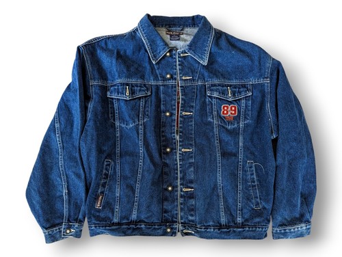 Vintage PACO Jeans Denim Jacket Mens XL Lined Quilted Warm Dark Wash 90s - Picture 3 of 17