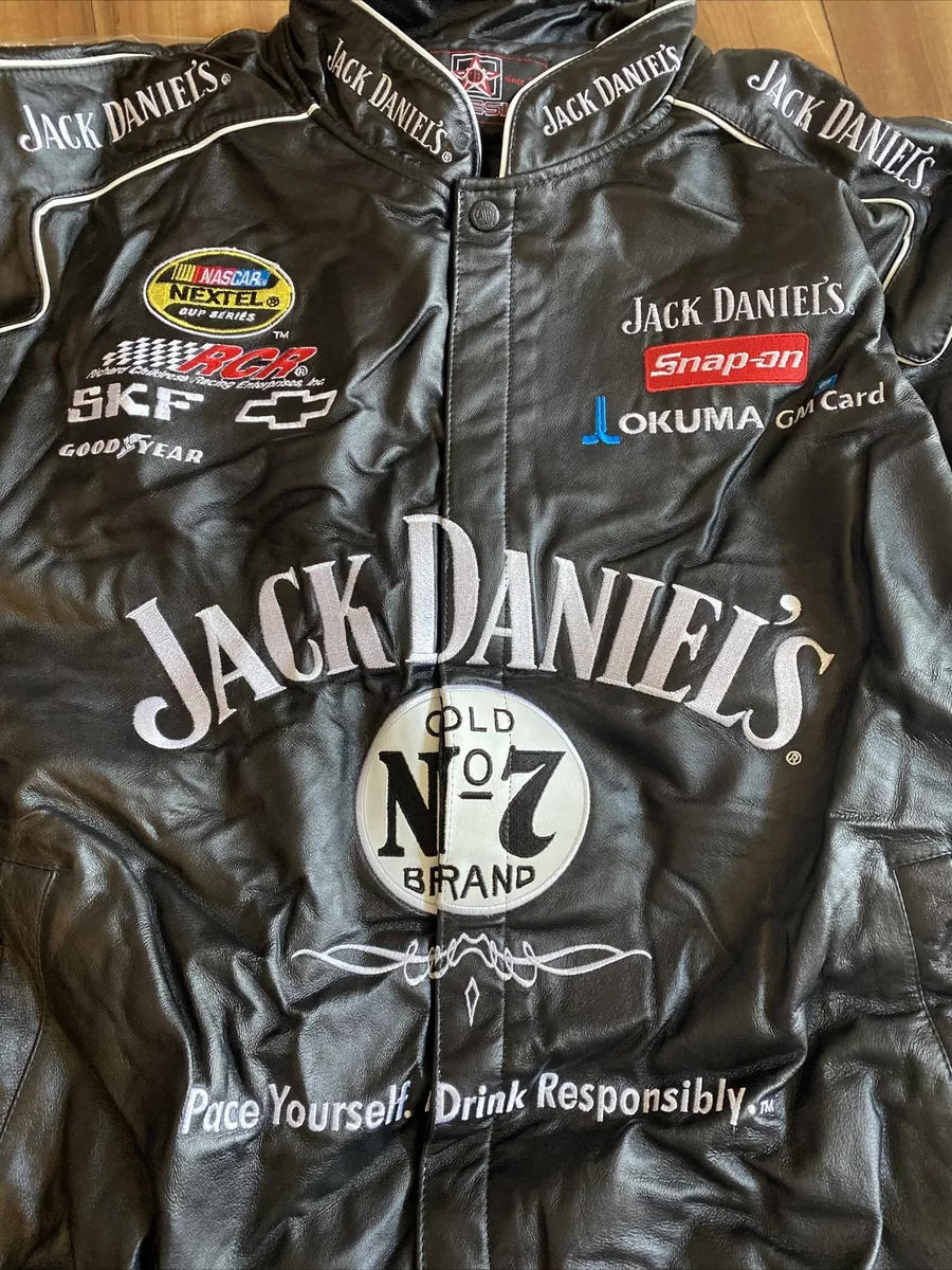 Vintage Motorcycle Biker Jacket Auth Jack Daniels Leather Coat RARE NEW Men  Sz3X | eBay