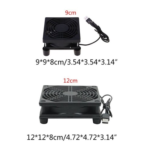 Utility Router TV Set Top Box Lüfter Reparaturteil 9c/12cm Kühler Lüfter robust - Bild 8 von 10