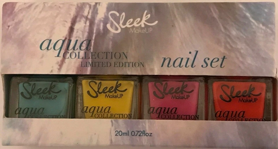Sleek Makeup Aqua Collection Nagellack Set mit 4 x 5 ml