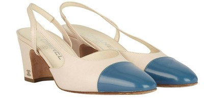 chanel slingback beige