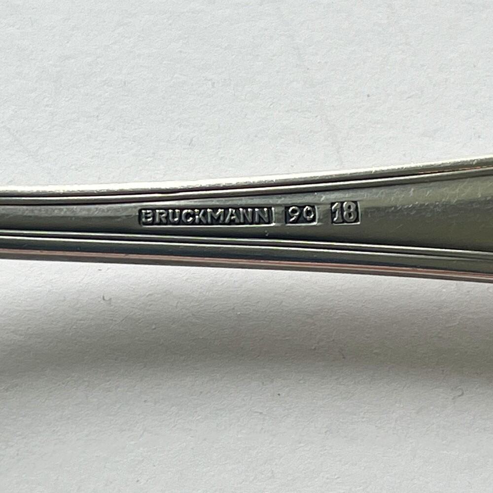 German Antique 1913 Bruckmann 90 Silver Plated Tea/Coffee Spoons