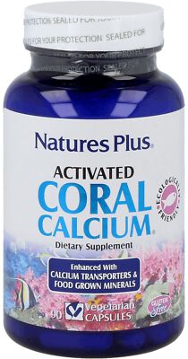 Natures Plus Activated Coral Calcium- 90 veg. Kapseln (519,40 EUR/kg)