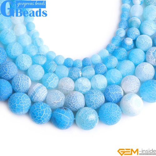 Big Beads Natural Gemstone Round Loose Beads For Jewelry Making 15" Jewelry 14mm - Picture 1 of 586